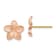 14K Yellow Gold and 14K Rose Gold 10.95mm Polished Textured Plumeria
Stud Earrings
