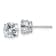 Rhodium Over 14K White Gold 2.50ct. 7.0mm Round G H I True Light
Moissanite Earrings