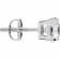 White Cubic Zirconia 14k White Gold Studs With Velvet Gift Box 2.50ctw