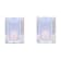 8x6mm Rectangular Octagonal Moonstone Rhodium Over Sterling Silver Stud Earrings