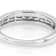 Baguette and Round Lab-Grown Diamond Band Ring in Sterling Silver