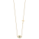 14K Yellow Gold Polished Cubic Zirconia Evil Eye and Cross 18-inch with
2-inch Extension Necklace