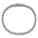 Rhodium Over Sterling Silver Polished Fancy Oval Cubic Zirconia Bracelet