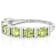 Peridot Six-Stone Band Ring In Sterling Silver 1.50ctw