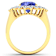 3.86ctw Violet Tanzanite and Diamond 14K Yellow Gold Halo Ring