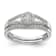 Rhodium Over 10K White Gold Lab Grown Diamond Complete Halo Engagement
Ring 0.34ctw