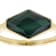 Malachite Freeform Ring In 18K Gold Over Sterling Silver