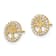 14K Yellow Gold 7.6mm Polished White Cubic Zirconia Stone Tree of Life
Stud Earrings