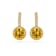 White Topaz 14K Yellow Gold Over Sterling Silver Drop Earrings