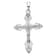 Rhodium Over 14k White Gold Crucifix Pendant