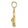 10K Yellow Gold 2D Textured Nantucket Basket Charm