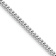 Rhodium Over 14k White Gold 3.5mm Solid Miami Cuban 18 Inch Chain