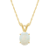 8x6mm Oval Opal 14k Yellow Gold Pendant With Chain