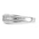 Rhodium Over 10K White Gold Lab Grown Diamond Men's Ring