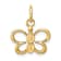 14k Yellow Gold Butterfly Pendant