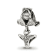 Sterling Silver Swimsuit Dangle Bead