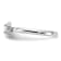 Sterling Silver Stackable Expressions Lab Created Opal Ring 0.09ctw
