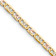 14k Yellow Gold, 14k White Gold and 14k Rose Gold 3.2mm Solid Pave
Valentino Link 16 Inch Chain
