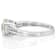 Diamond Simulant Castle Cut And White Zircon Ring In Platinum Over
Sterling Silver 3.49ctw