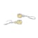 Yellow Cubic Zirconia Platinum Over Sterling Silver November Birthstone
Earrings 6.63ctw