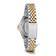 Ladies Charles Hubert Two-tone Stainless Steel Black Dial Watch