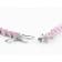 Pink And White Cubic Zirconia Rhodium Over Sterling Silver Heart Tennis
Bracelet 14.39ctw