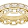 Moissanite Baguette And Round Stackable Ring Set Of 2 In 14K Gold Over
Sterling Silver