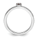 14K White Gold Stackable Expressions Garnet and Diamond Ring 0.075ctw