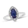 1.37ctw Sapphire and Diamond Ring in 14k White Gold