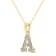 White Diamond Accent 10k Yellow Gold A Initial Pendant With 18” Rope Chain