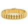 14K Yellow Gold 13.5mm Band Link 7.5 Inch Bracelet