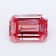 0.54ct Pink Emerald Cut Lab-Grown Diamond SI2 Clarity IGI Certified