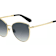 Kate Spade Gold Tone Frame / Dark Gray Gradient Lenses Sunglasses