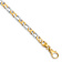 14K Two-tone Gold 4.8mm Hand-Polished Fancy Link Bracelet