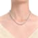 CZ Tennis Necklace In 14K Gold Over Sterling Silver