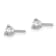 14K White Gold Lab Grown Diamond 1/4ctw Certified VS/SI GH 3-Prong Earrings