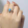 Lab Created Blue Opal and Green Nanocrystal Rhodium Over Sterling Silver
Stackable Ring and Band Set