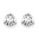 14K White Gold Lab Grown Diamond 3/4ctw VS/SI GH Screw Back 3-Prong Earrings