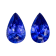 Sapphire 8x5mm Pear Shape Matched Pair 1.83ctw