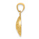 14k Yellow Gold Textured Soccer Ball Pendant