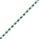 6.25ctw Emerald and Diamond Bracelet in 14k White Gold
