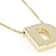 Block Letter D Initial Necklace In 10K Yellow Gold
