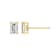 Emerald Cut Moissanite 14k Yellow Gold Over Silver Stud Earrings 1.16ctw DEW