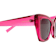 Saint Laurent Pink Cat Eye Frame / Black Lenses Sunglasses