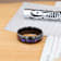 COSMIC Black Tungsten Ring with Crushed Alexandrite and Dark Blue and
Purple Crushed Goldstone 8mm