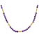 Amethyst Beaded Station Necklace In 18K Gold Over Sterling Silver 0.36ctw