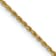 14k Yellow Gold 1.15mm Solid Diamond-Cut Rope 24 Inch Chain