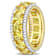 Yellow Sapphire and Diamond 14K Yellow Gold Ring 5.37ctw