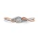 14K Two-tone White and Rose Gold First Promise 1/20 ct. Diamond
Promise/Engagement Ring 0.05ctw
