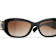 Chanel Black Frame "CC" Logo / Brown Lenses Sunglasses